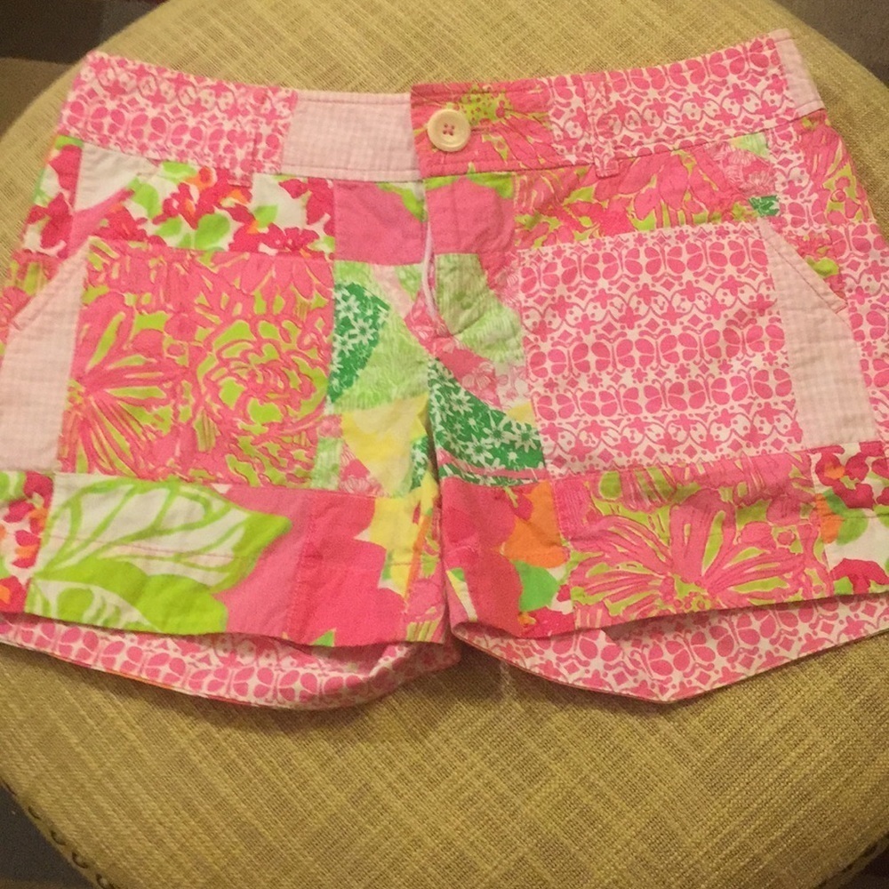 Lilly Pulitzer Patchwork hibiscus Shorts